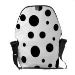 Black Polka Dots Commuter Bag
