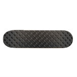 Black polka dots on black background skate board deck