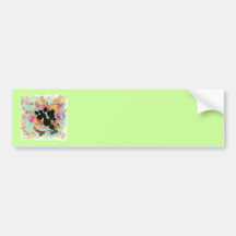 Black Poodle Skateboard Art Print Bumper Stickers