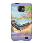 Black Poodle Vacation Hawaii Beach Painting Samsung Galaxy Covers
