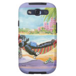 Black Poodle Vacation Hawaii Beach Painting Galaxy S3 Cases