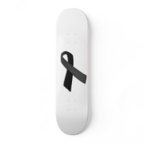 Black POW MIA Rememrance Awareness Ribbon Skateboard