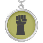 Black Power Black Fist Obama Necklace