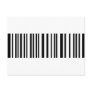 black product bar code item postcard