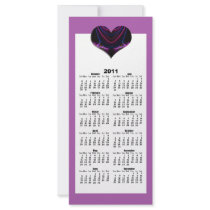 black purple heart 2011 calendar