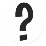 Black Question Mark stickers