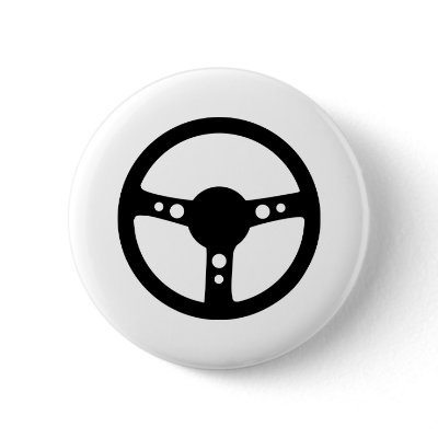black racing steering wheel icon buttons by Tomaniac