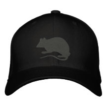 Black RAT hat Embroidered Baseball Caps