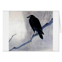 Black Raven Bird Cards