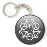 Black Recycle Keychain by Petr Kratochvil