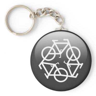 Black Recycle Keychain by Petr Kratochvil by duhlar