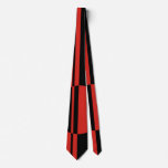 Black red bold circle stripes positive negative neckties