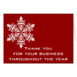Black & Red Business Thank You Note Card