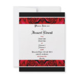 Black red rose elegant party