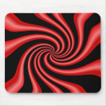 Black & Red Swirl Mouse Mats