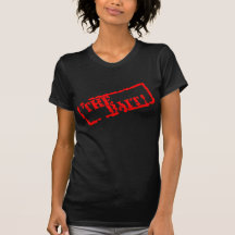 Black & Red The Bait Ladies Petite T-Shirt