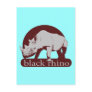 black rhino postcard