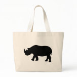 black rhino rhinoceros  illustration bags