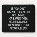 Black Riddle Them W Bullets Mouse Mats
