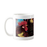 Black Rooster Butterflies Painting Art - Multi mugs
