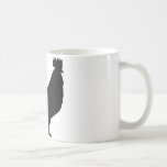black rooster icon mug