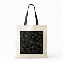 Black Rose Pattern Design. Tote Bag
