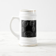 Black Rose Pattern Design. Coffee Mugs