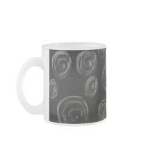 Black Rose Pattern Design. Coffee Mug