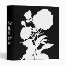 Black Rose Silhouette Binder