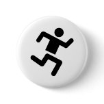 black runner athletics sprinter run pin
