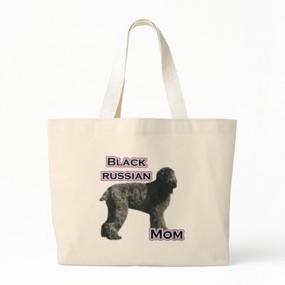 Black Russian Mom 4 Canvas Bags by GreyWolfCreation