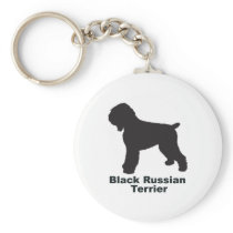 Black Russian Terrier Key Chain
