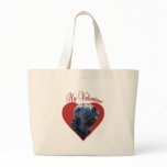Black Russian Valentine Canvas Bag