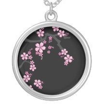Black Sakura - Japanese Design necklace