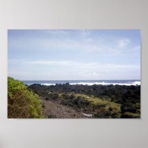 Black Sand Beach, Hana, Maui, Hawaii Print