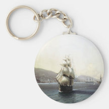 Black Sea Fleet in the Bay of Theodosia Key Chains