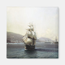 Black Sea Fleet in the Bay of Theodosia Magnets