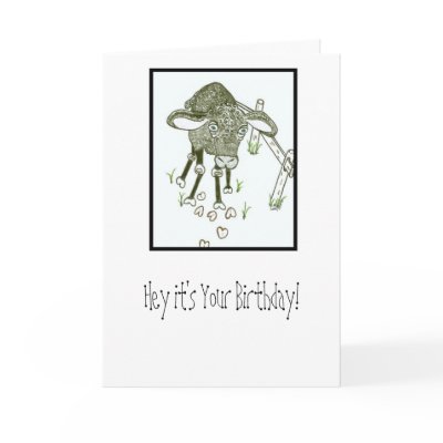 Black Sheep Birthday Greeting Card by Charliesexpressions