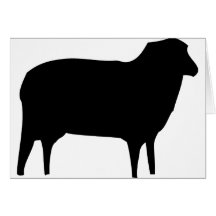 black sheep icon greeting cards