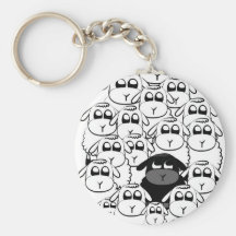 Black sheep key chains