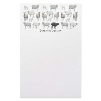 Black Sheep Stationary Stationery by twopurringcats