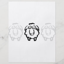 black sheep white sheeps flyer design