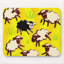 Black Sheep | yollow waves Mauspad