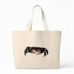 Black Shore Crab Tote Bags