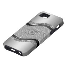 Black & Silver Metallic Look With Diamonds Pattern