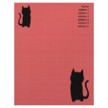 Black Sitting Cat Silhouette. Art Animal. Add Text letterhead