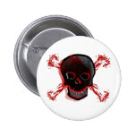 Black Skull & Bloody Cross Bones Pin