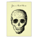 Black Skull. Greeting Cards