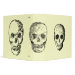 Black Skulls. 3 Ring Binders