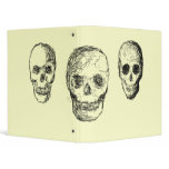 Black Skulls Binder!  Customise colour & add text!